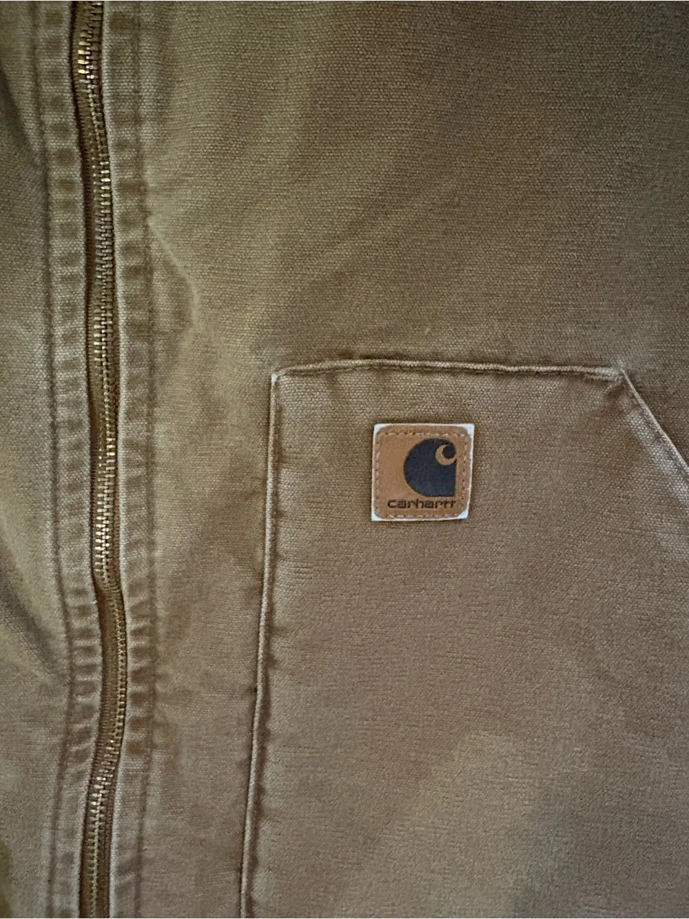 Carhartt Brown Duck Canvas Work Vest
